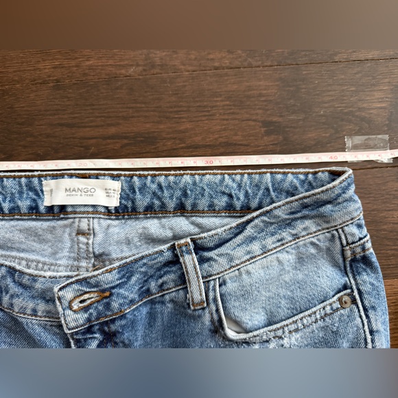 Mango Blue ripped Jean us10 - Picture 9 of 12